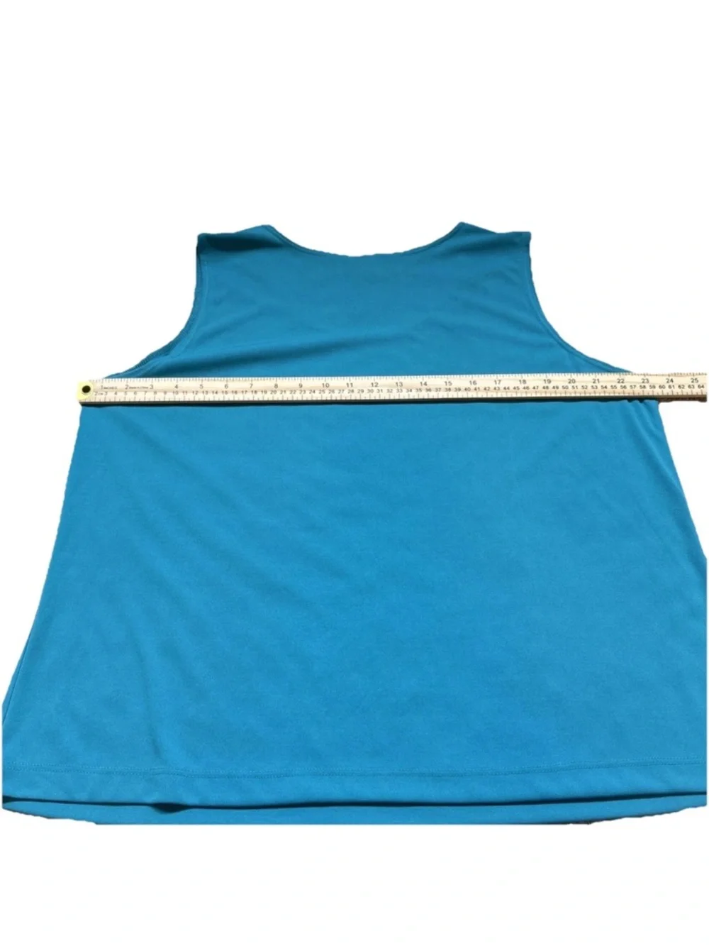 Antthony Original Women’s Size 1X Spring Pullover Turquoise Wide Strap Tank Top - Picture 8 of 10